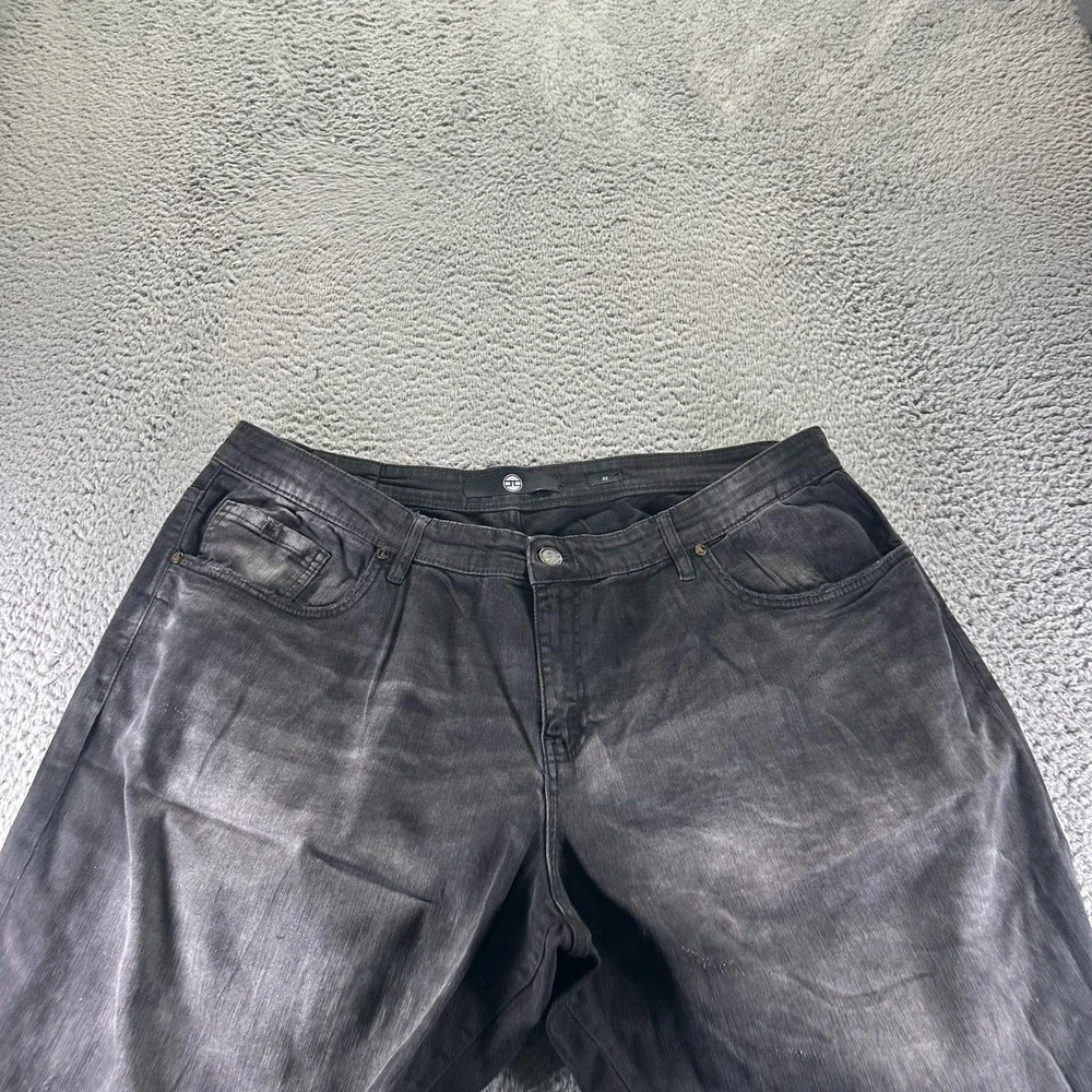 Jordan Craig Shorts Mens 42 Black Cotton Denim Bermuda Workwear Faded Stretch
